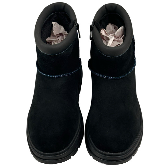 Koolaburra by UGG Koola Mini Hybrid Waterproof Black Suede Boots Womens 7 New - Picture 2 of 14